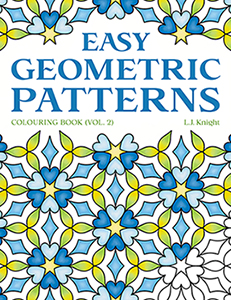 Easy Geometric Patterns (Volume 2) Colouring Book by L.J. Knight