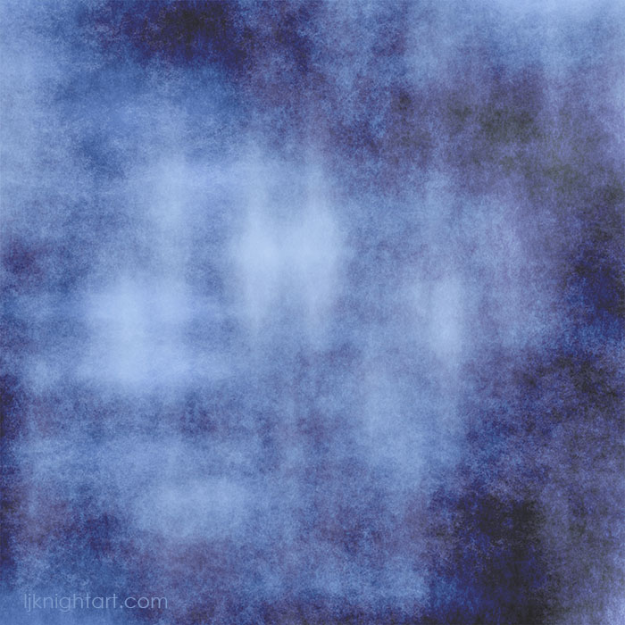 Deep blue digital abstract art by L.J. Knight