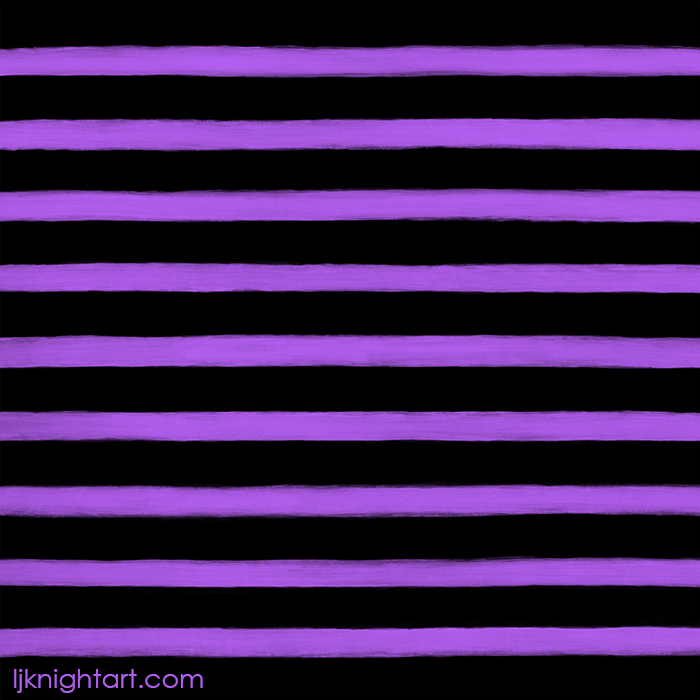 Purple and black painted stripe pattern by L.J. Knight