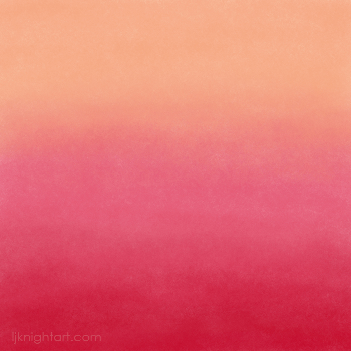 Abstract digital  painting in pink and peach by L.J. Knight