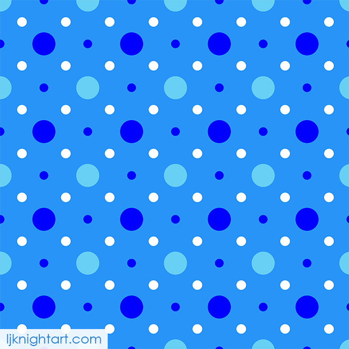 Blue polka dot spot pattern by L.J. Knight