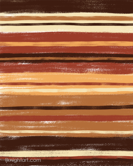 Brown pastel stripe pattern by L.J. Knight