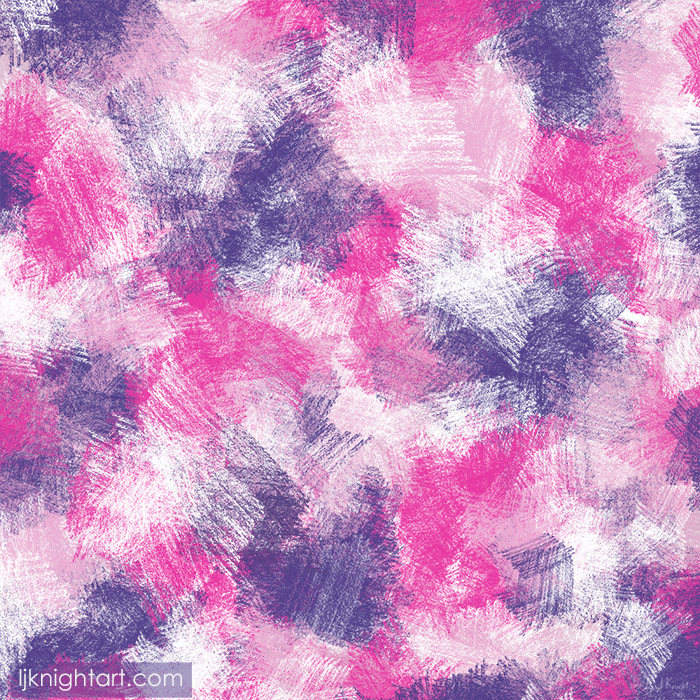 Pink and purple digital pencil abstract painting by L.J. Knight