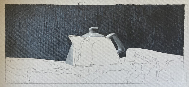 Teapot - work in progress. Evolve Artist Block 4 #1