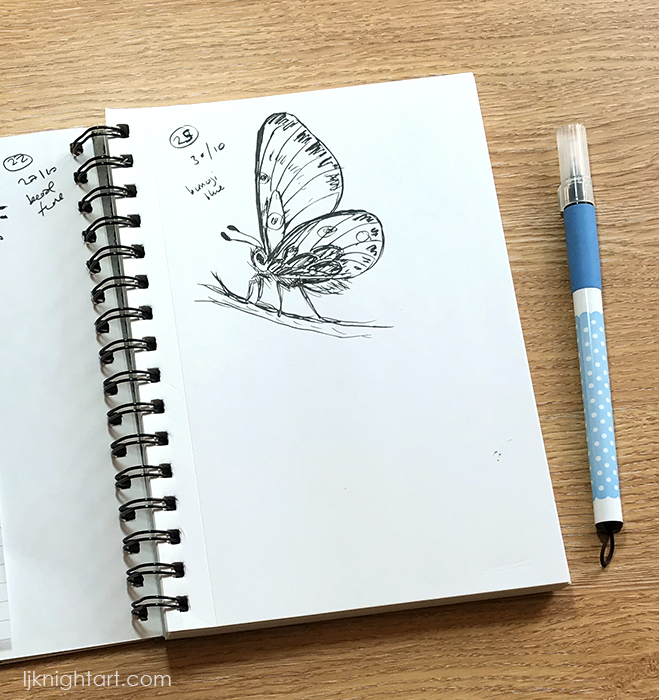 Abstract and Botanical Drawing Bullet Journal Set up - Plan with me