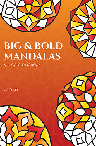 Big & Bold Mandalas Mini Colouring Book by L.J. Knight