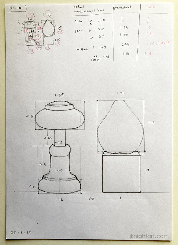 Evolve Artist Block 2  Exercise 10 - proportional drawing