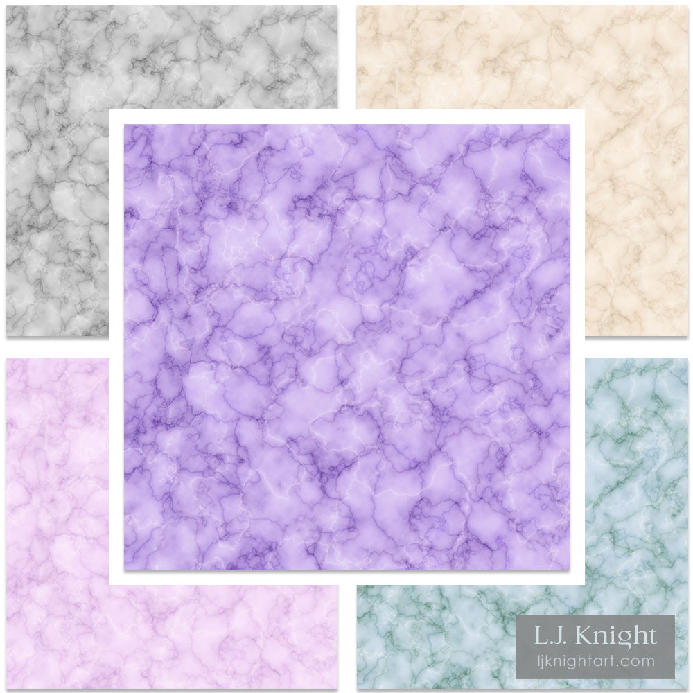 Marble Texture Abstract Pattern by L.J. Knight Repeating pattern with abstract marble texture in multiple colours, by L.J. Knight