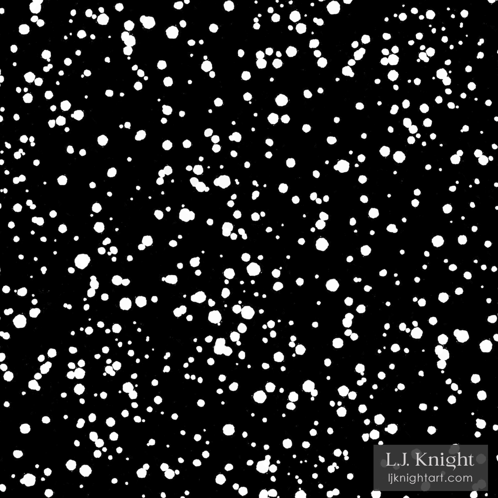 Christmas holiday pattern with abstract snow texture, by L.J. Knight