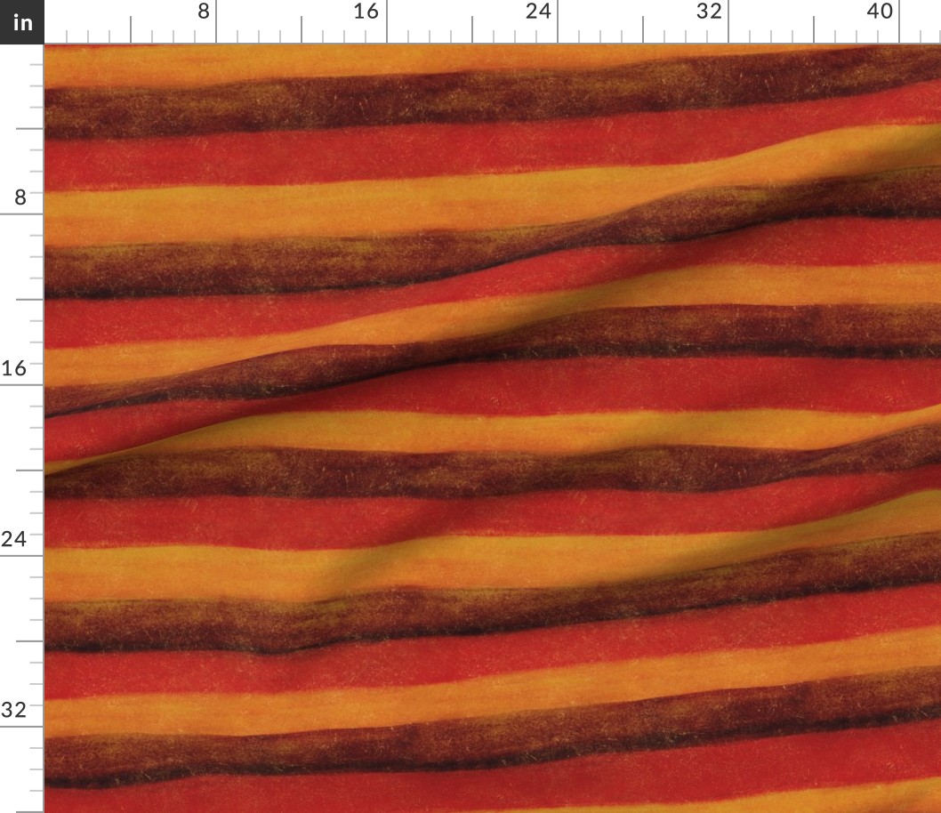 Red, Yellow and Brown Painted Stripe Pattern by L.J. Knight Red, yellow and brown stripes hand painted pattern by L.J. Knight