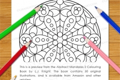 Abstract Mandalas 2 Colouring Book - Preview