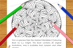 Abstract Mandalas 2 Colouring Book - Preview