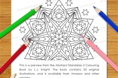 Abstract Mandalas 2 Colouring Book - Preview