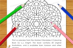 Abstract Mandalas 2 Colouring Book - Preview