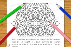 Abstract Mandalas 2 Colouring Book - Preview