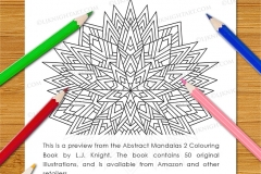 Abstract Mandalas 2 Colouring Book - Preview