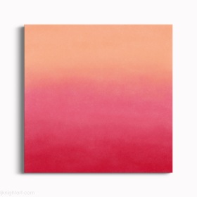 Pink and Peach Ombre Abstract Painting