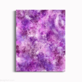 Pink and White Clouds Abstract Painting
