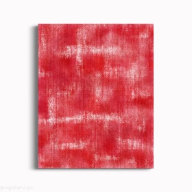 Red and White Abstract Painting