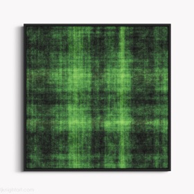 Green Grunge Check Abstract Art