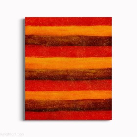 Hot Stripes Abstract Painting