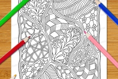 Adventure in Abstract Colouring Book - Preview