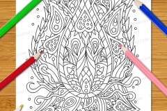 Adventure in Abstract Colouring Book - Preview