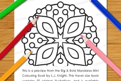 Big & Bold Mandalas Mini Colouring Book - Preview