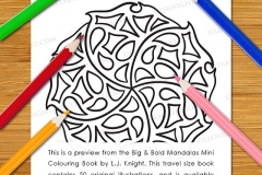 Big & Bold Mandalas Mini Colouring Book - Preview