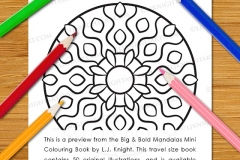 Big & Bold Mandalas Mini Colouring Book - Preview