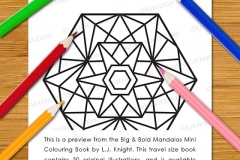 Big & Bold Mandalas Mini Colouring Book - Preview