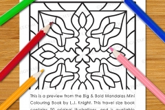 Big & Bold Mandalas Mini Colouring Book - Preview