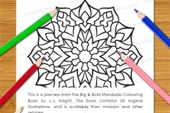 Big & Bold Mandalas Colouring Book - Preview