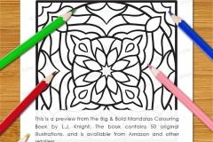 Big & Bold Mandalas Colouring Book - Preview