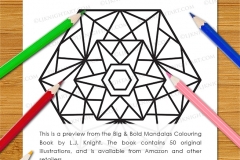 Big & Bold Mandalas Colouring Book - Preview