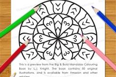 Big & Bold Mandalas Colouring Book - Preview