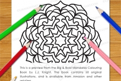 Big & Bold Mandalas Colouring Book - Preview