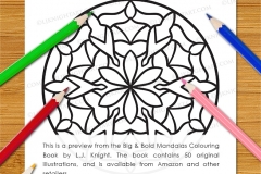 Big & Bold Mandalas Colouring Book - Preview