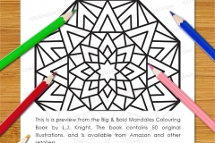 Big & Bold Mandalas Colouring Book - Preview