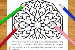 Big & Bold Mandalas Colouring Book - Preview