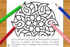 Big & Bold Mandalas Colouring Book - Preview