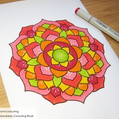 Big & Bold Mandalas - Coloured Page