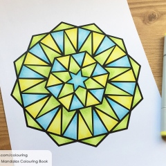 Big & Bold Mandalas - Coloured Page