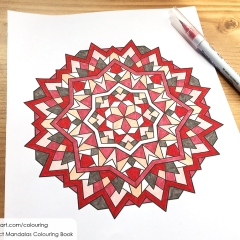 Mandala colouring page