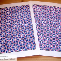 Geometric Patterns Colouring Book - Coloured Page