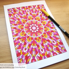 Through the Kaleidoscope Colouring Book - Coloured Page