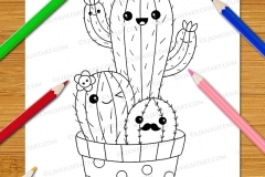 Cute & Easy Kawaii Colouring Book - Preview