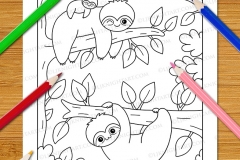 Cute & Easy Kawaii Colouring Book - Preview