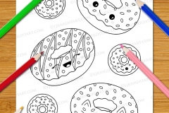 Cute & Easy Kawaii Colouring Book - Preview