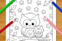 Cute & Easy Kawaii Colouring Book - Preview